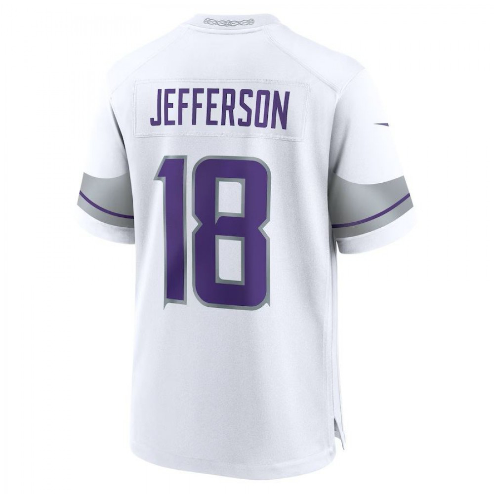 Justin Jefferson Minnesota Vikings Nike Alternate Vapor F.U.S.E. Retired Player Limited Jersey - White-GridironStore